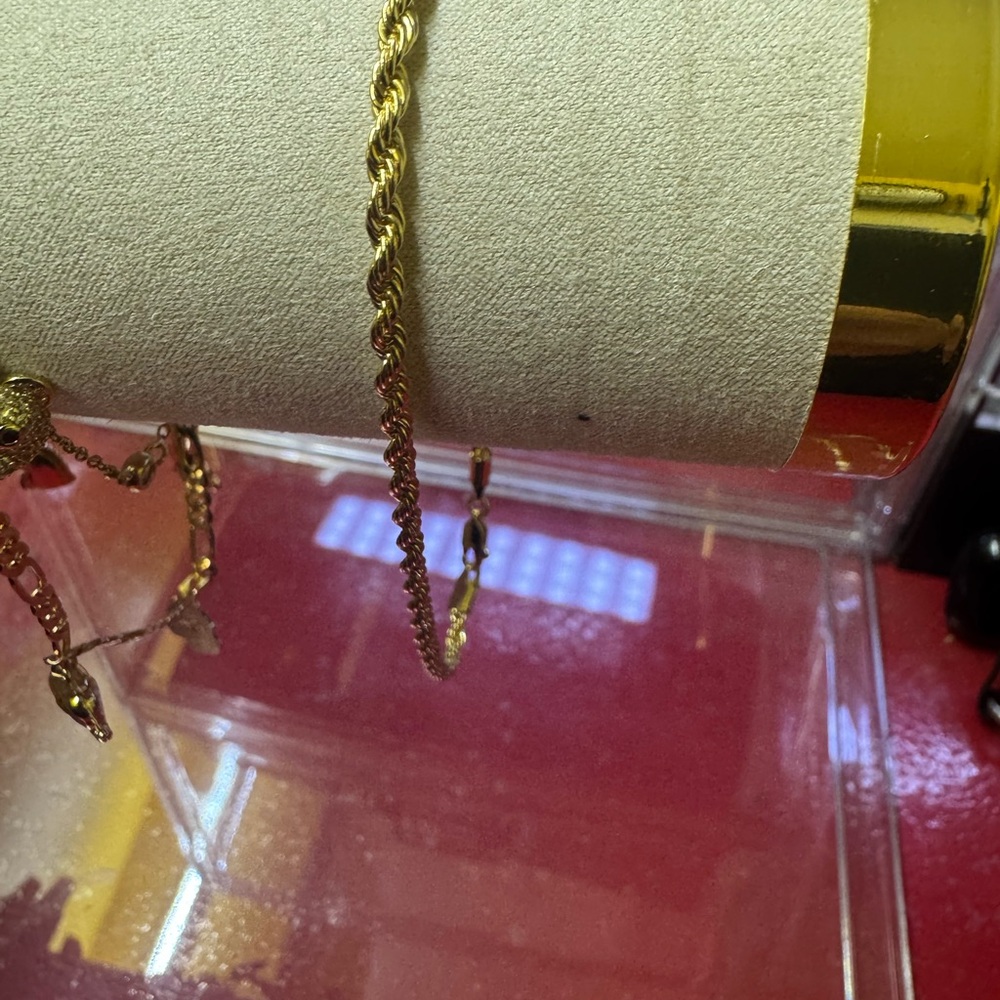 Elegant Gold Rope ankle bracelet